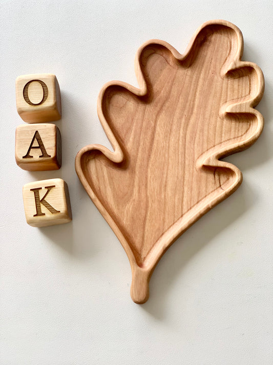 Oak Leaf Sensory Tray / Plate