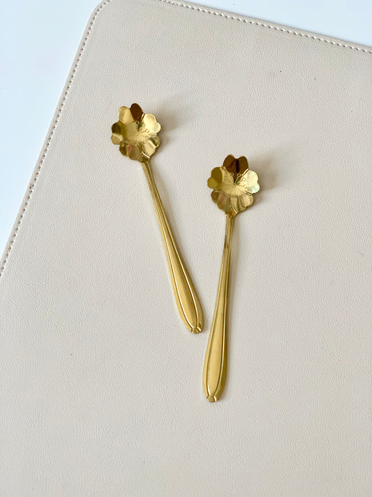 One Gold Floral Spoon Style 3