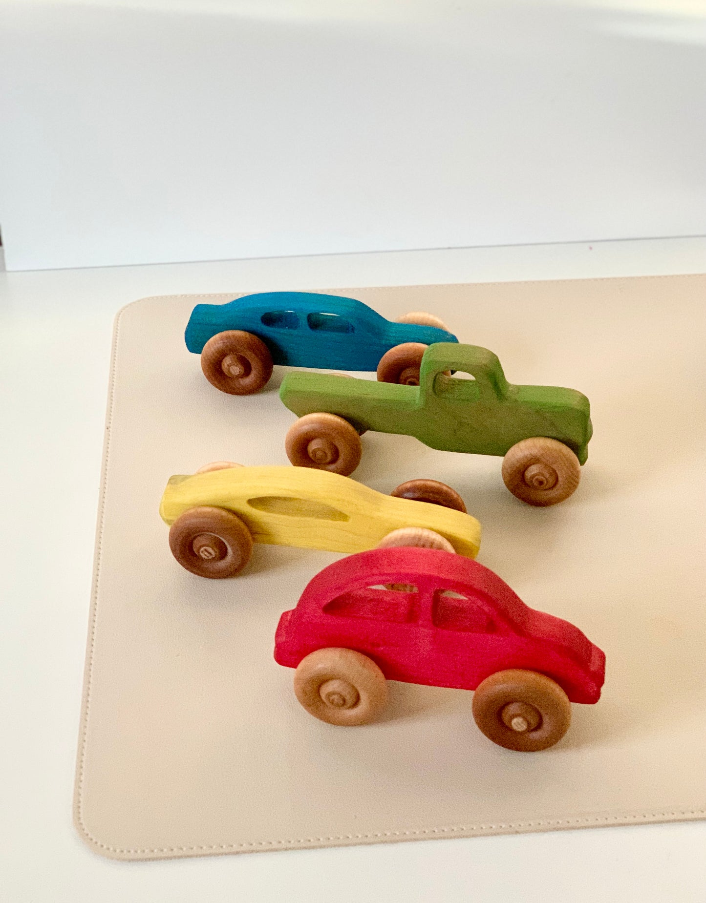Wooden Toy Vehicles - Trucks, Car, Bus and Tractor / Push Car