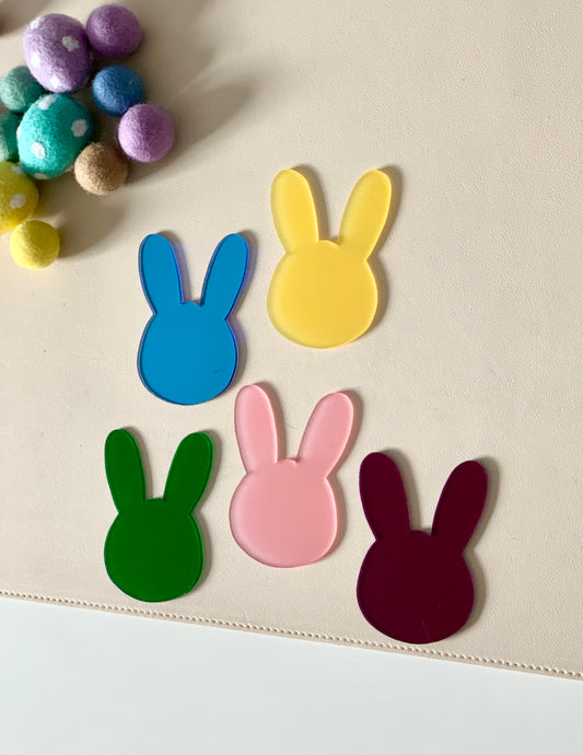 Little Dry Erasables - Translucent Bunny Heads Set of 5