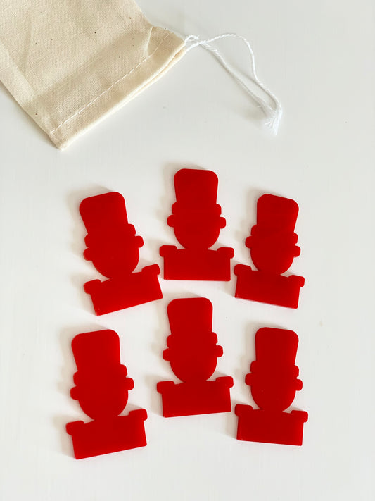 Nutcrackers / Little Soldiers Dry Erase Loose Parts - Set of 6 - more colours available
