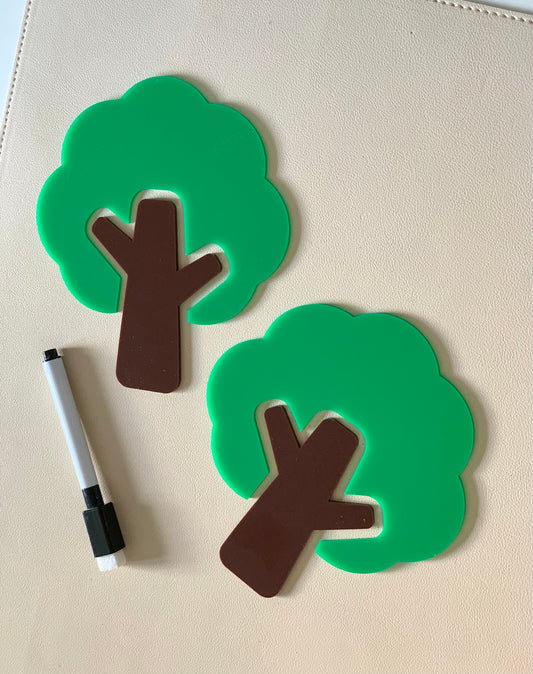 Little Dry Erasables — Tree and Tree Trunk