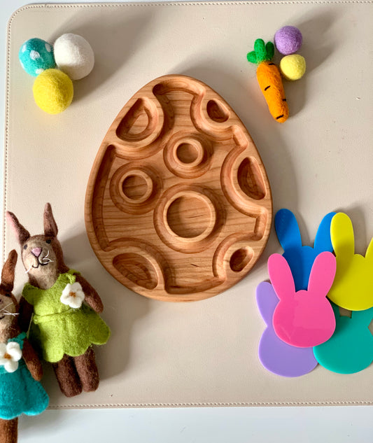 Spotted Easter Egg Plate / Sensory Tray