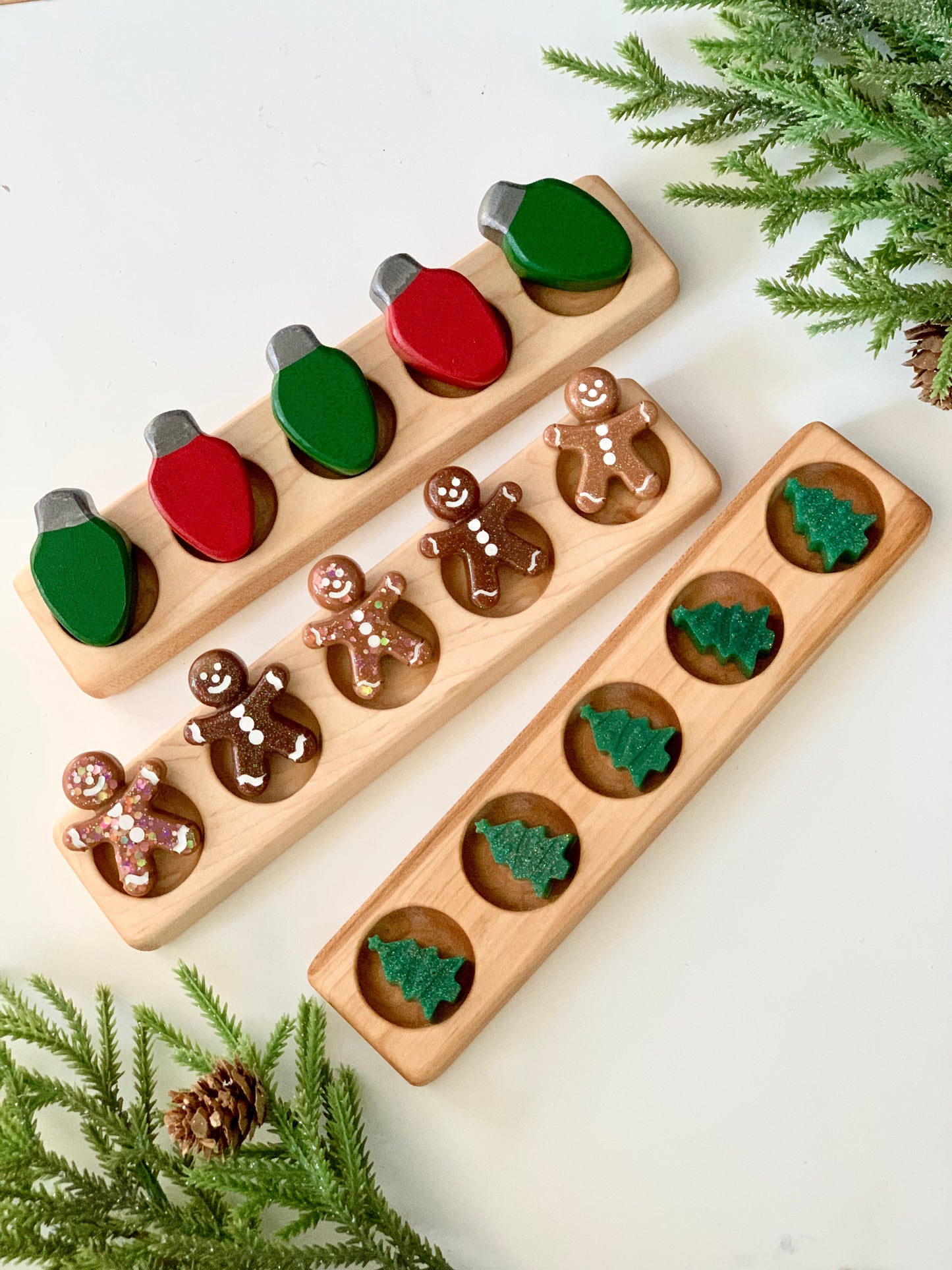 Gingerbread Resin Loose Parts, Set of 5
