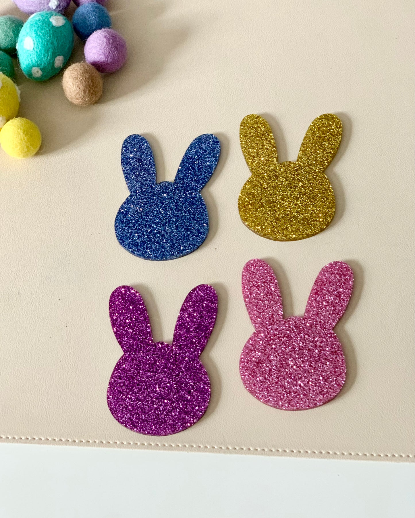Little Dry Erasables - Glitter Bunny Heads Set of 4