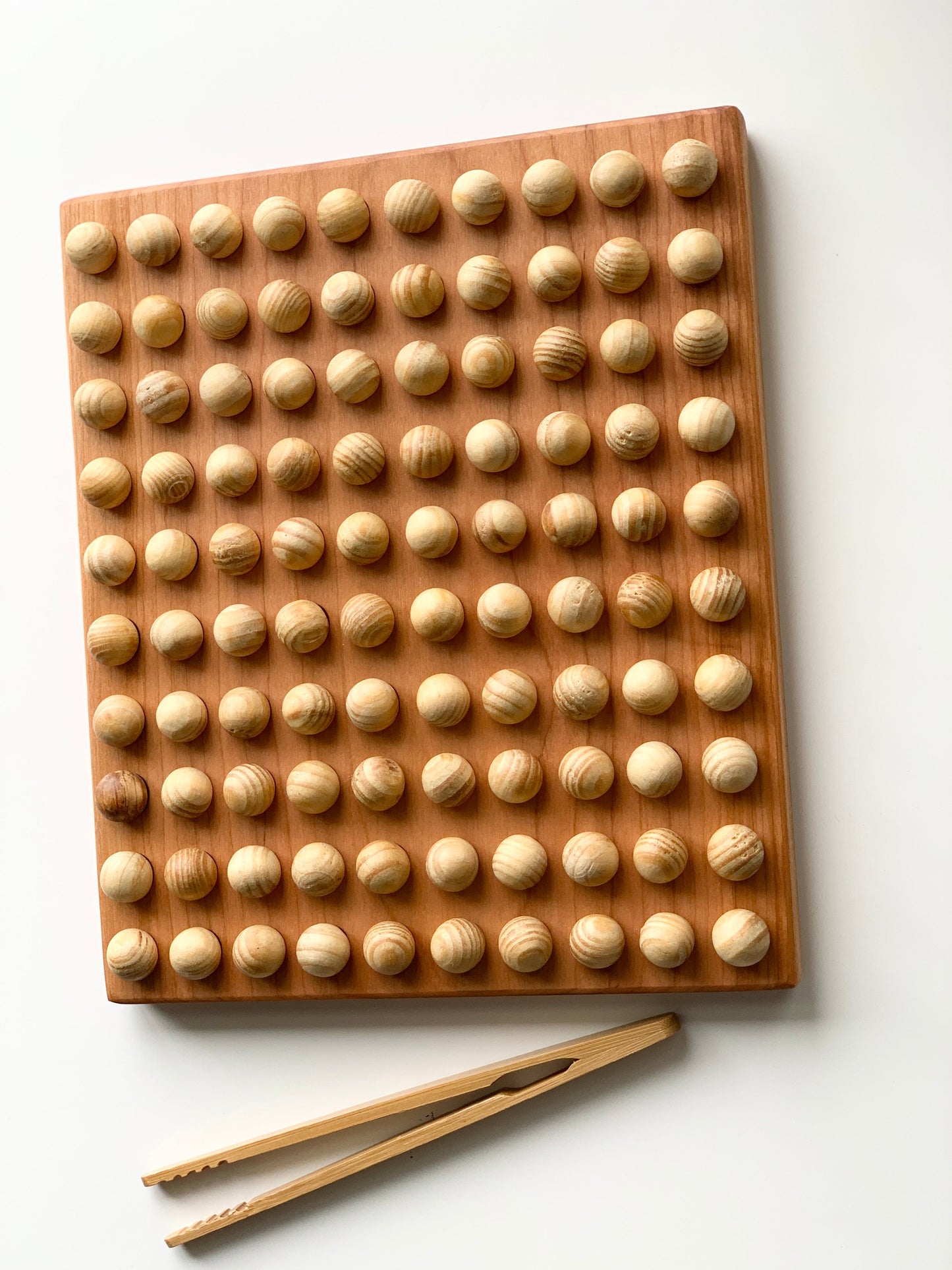100 Wood Balls— Add ons for Hundred Sorting Board Sensory Tray