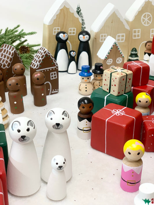 Polar Bear and Penguin Family  — Made To Order