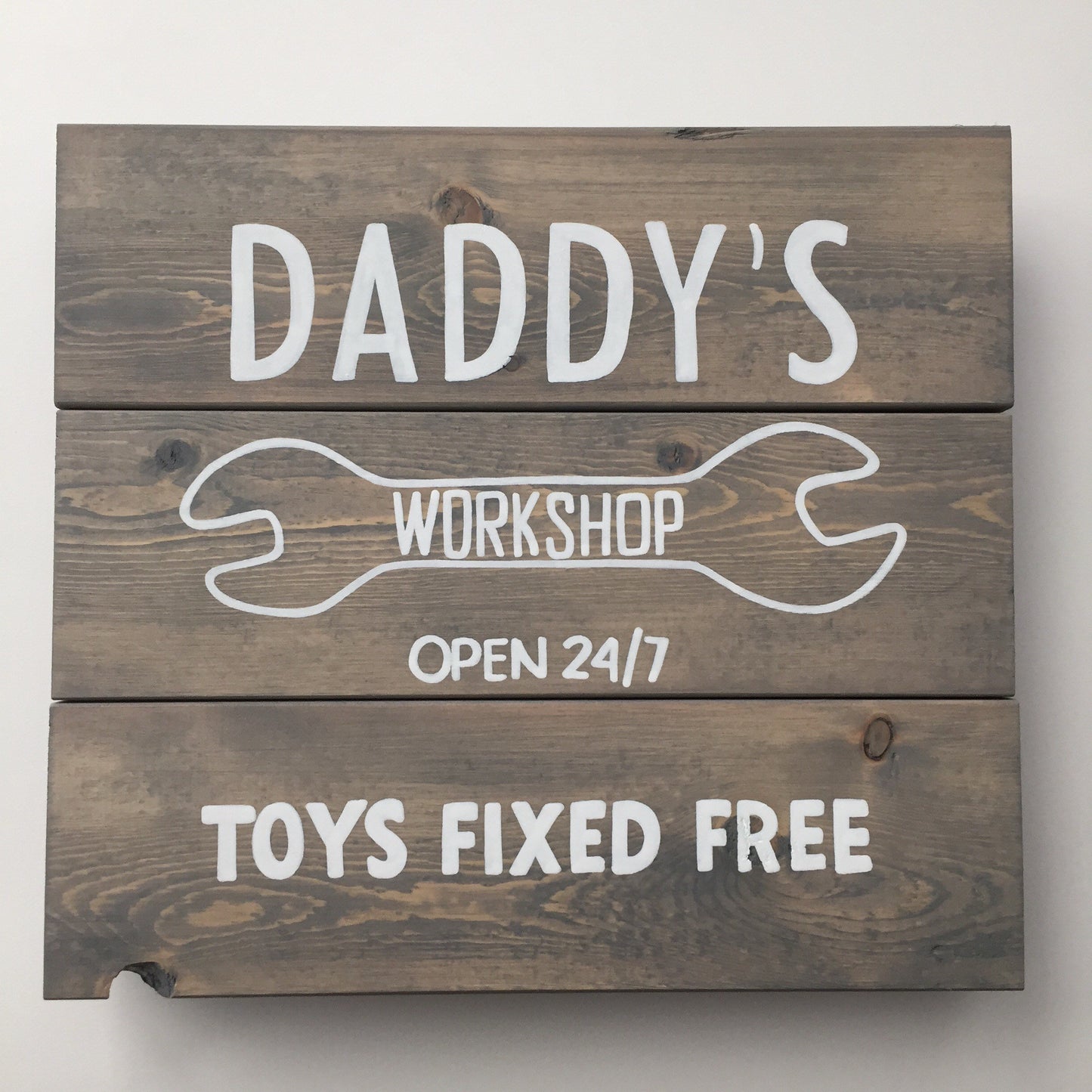 Painted Workshop Wood Sign — Customizable — Free Shipping