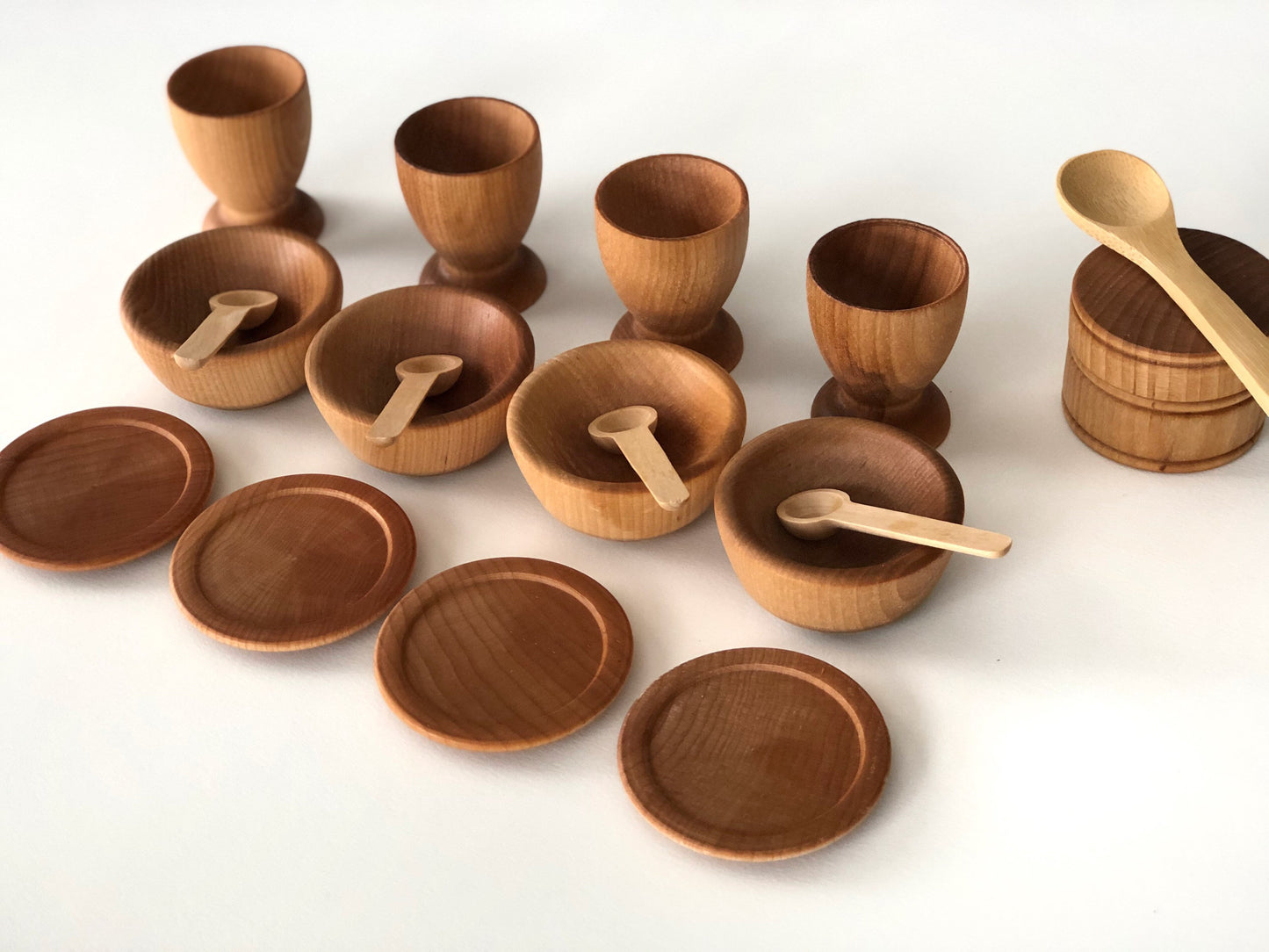 Wooden Toy Dishes / Tea Set