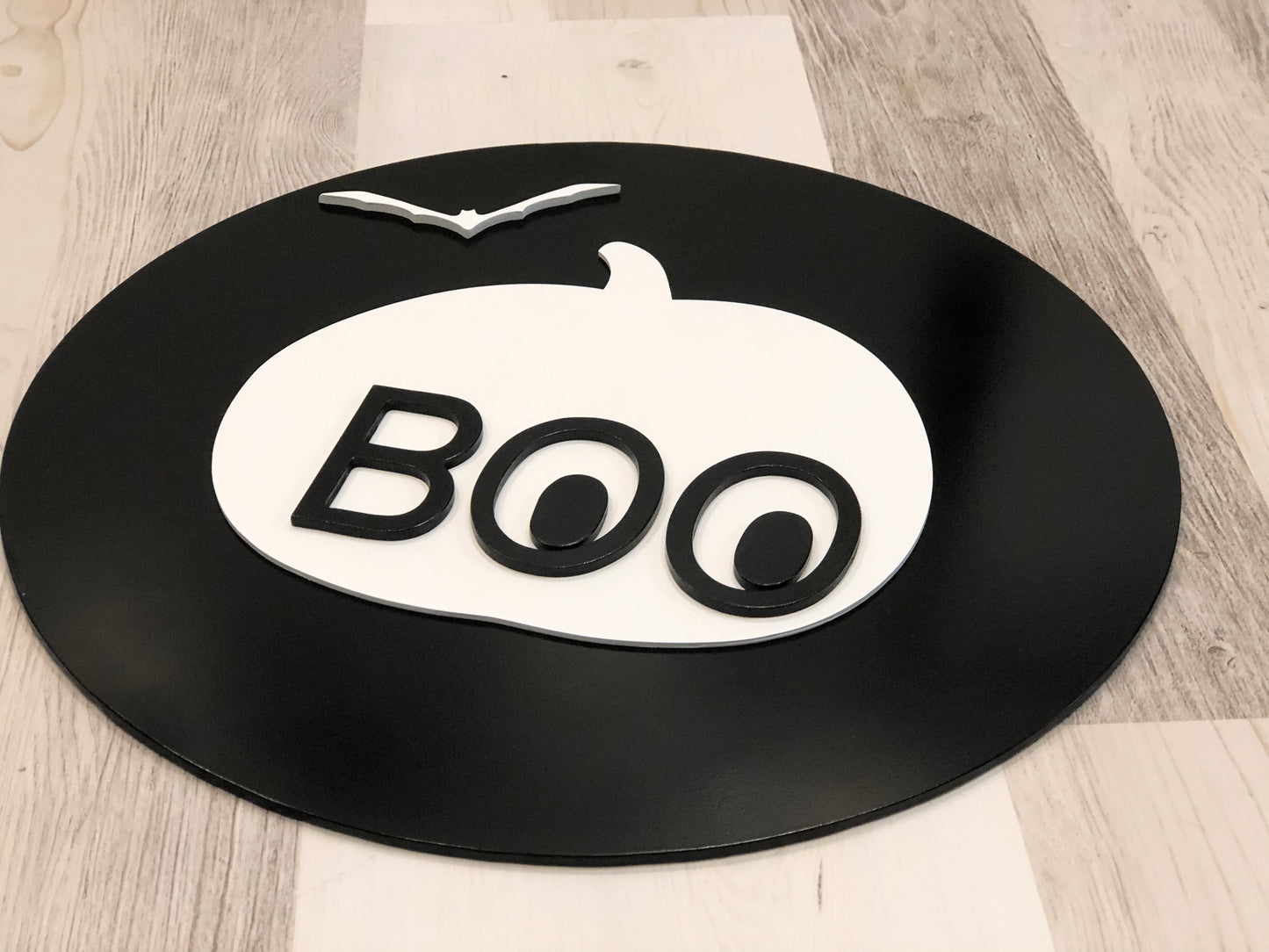 3D Boo Sign with Pumpkin
