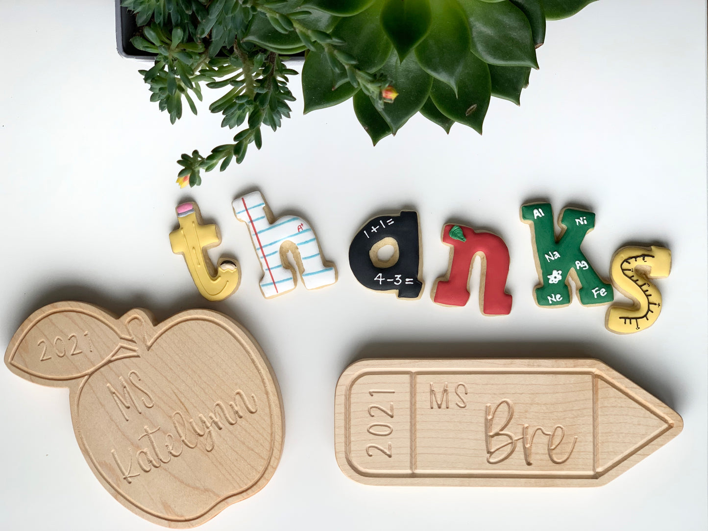 Personalized Teacher Gift - Name Plate for Desk, Wall, Door or Shelf