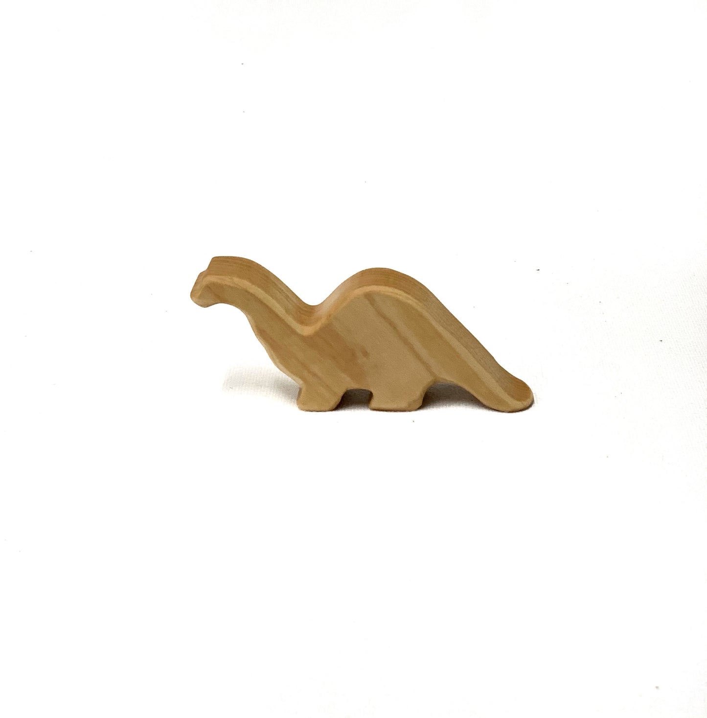 Baby Long Neck Brachiosaurus Wood Toy Figurine