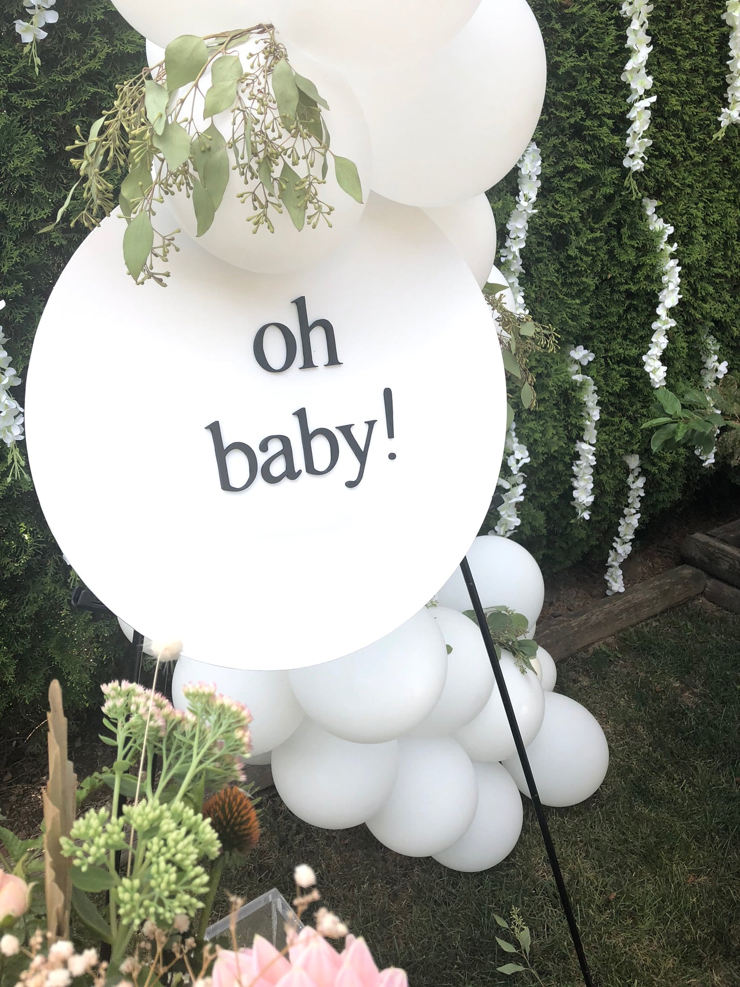 Oh baby ! Baby Shower 3D Sign