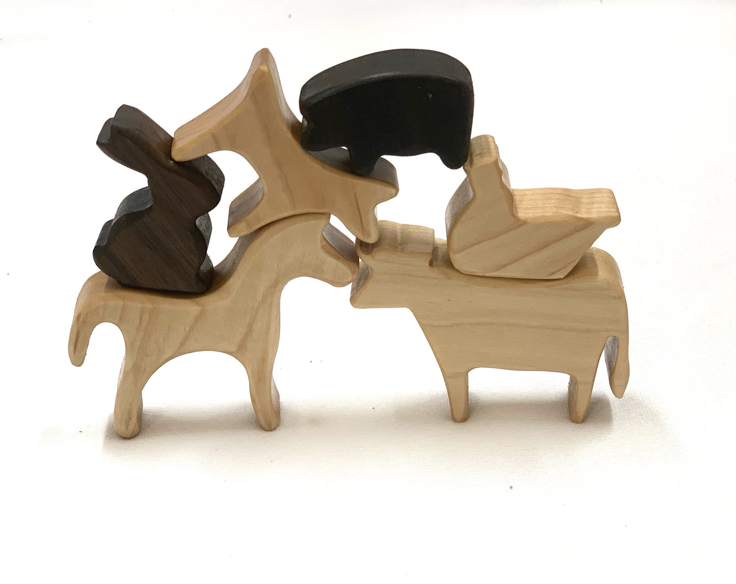 Farm Animal Wood Toy Figurines
