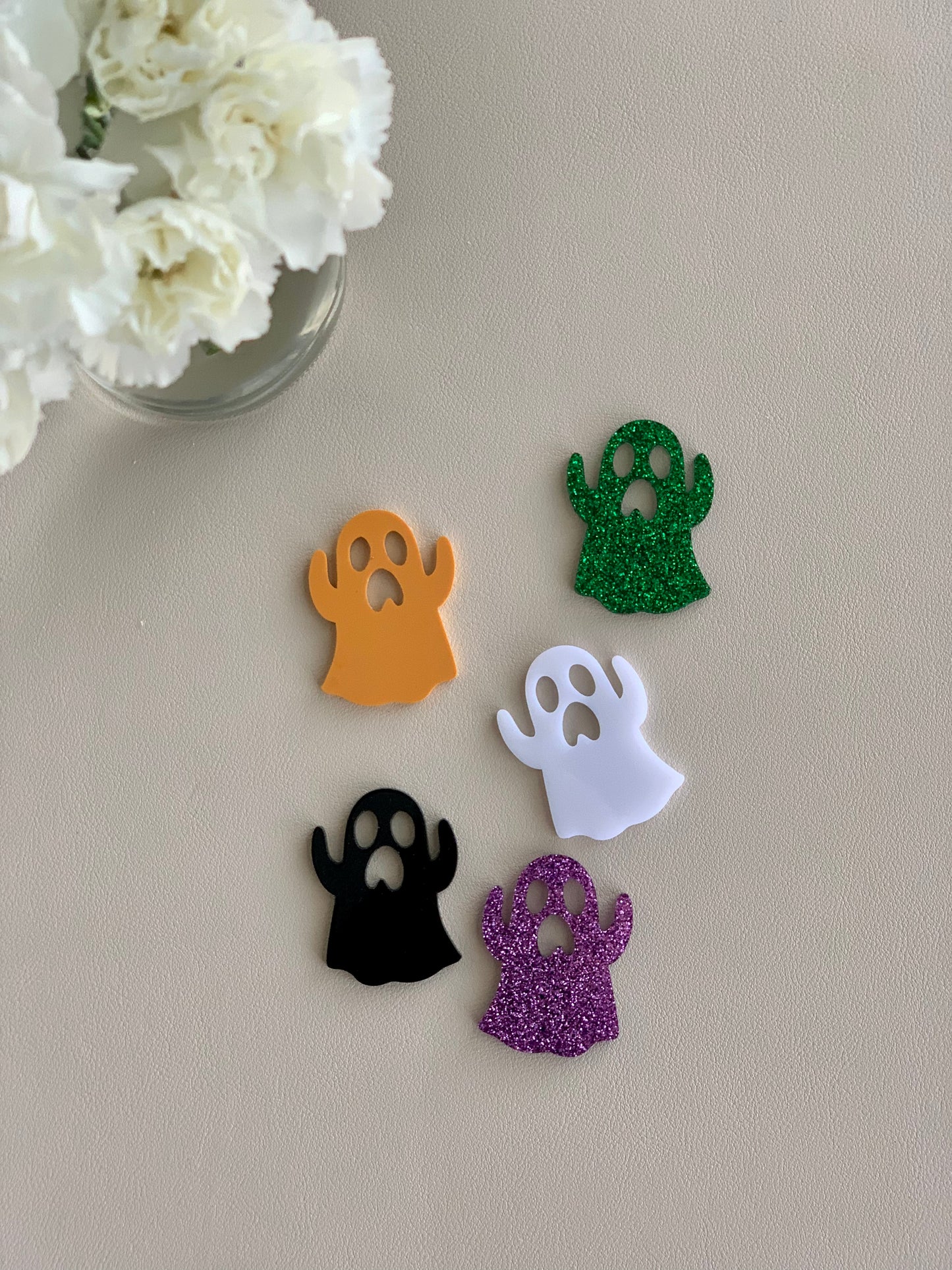 Halloween Ghosts Acrylic Shapes / Loose Parts