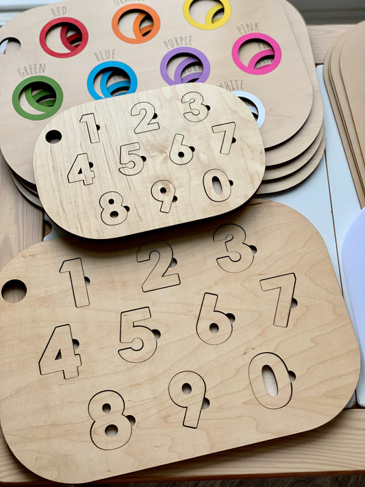 Number Puzzle Flisat Table Top Insert