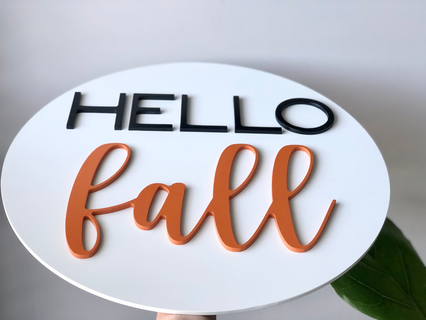3D Hello Fall Sign