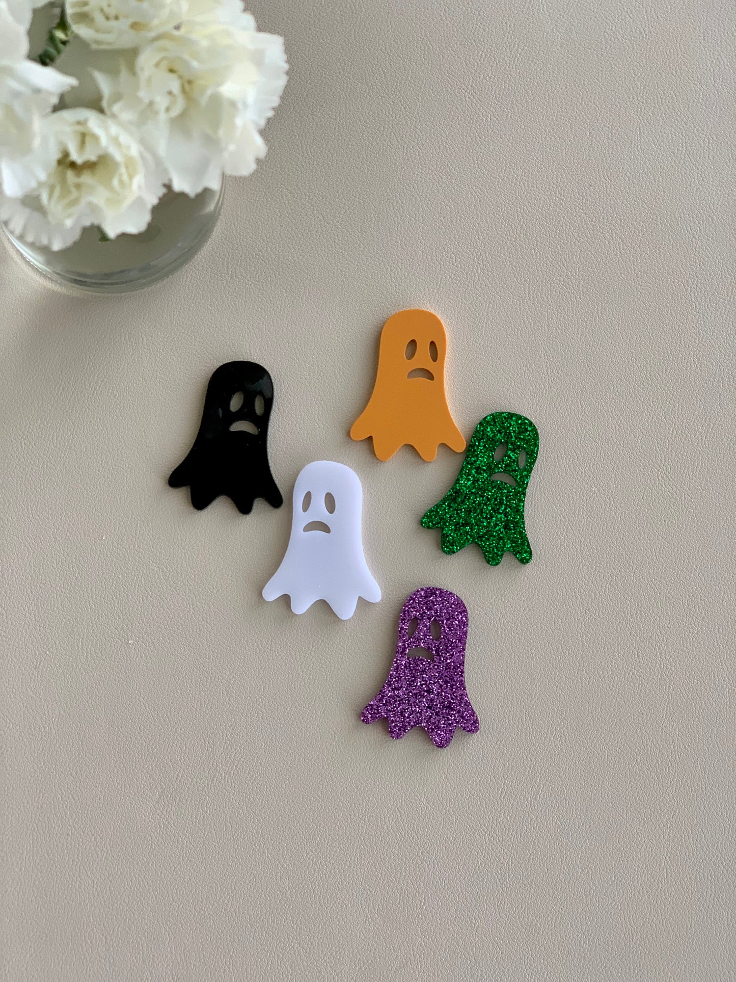 Halloween Ghosts Acrylic Shapes / Loose Parts