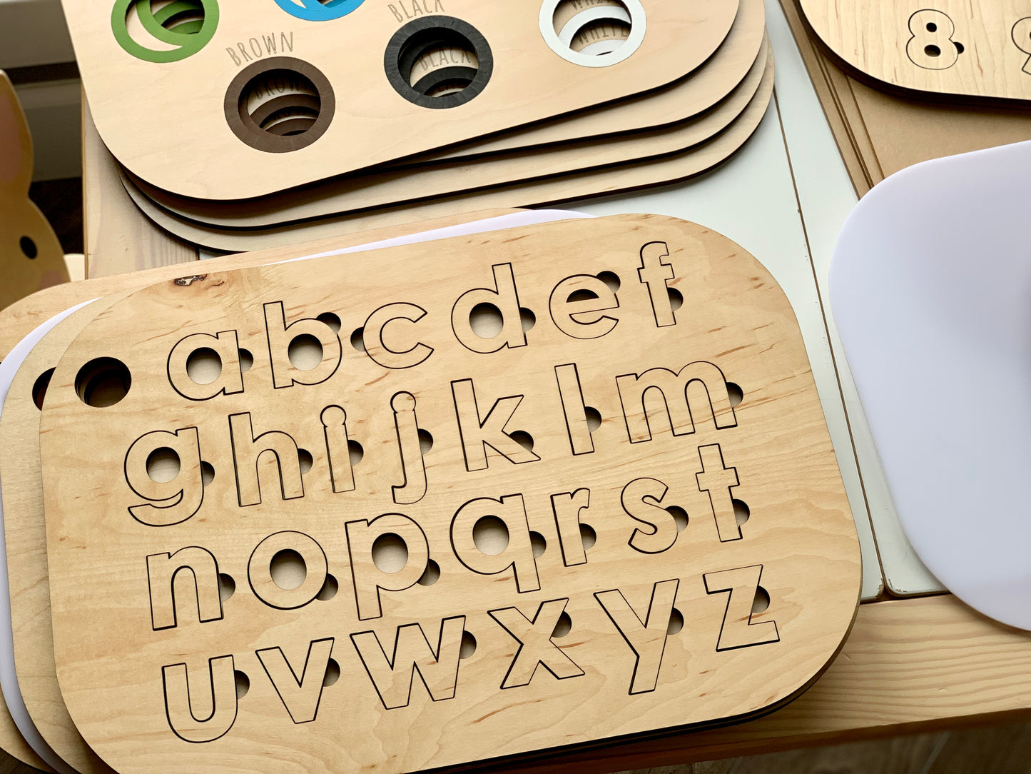 Lowercase Alphabet Puzzle Flisat Table Top Insert