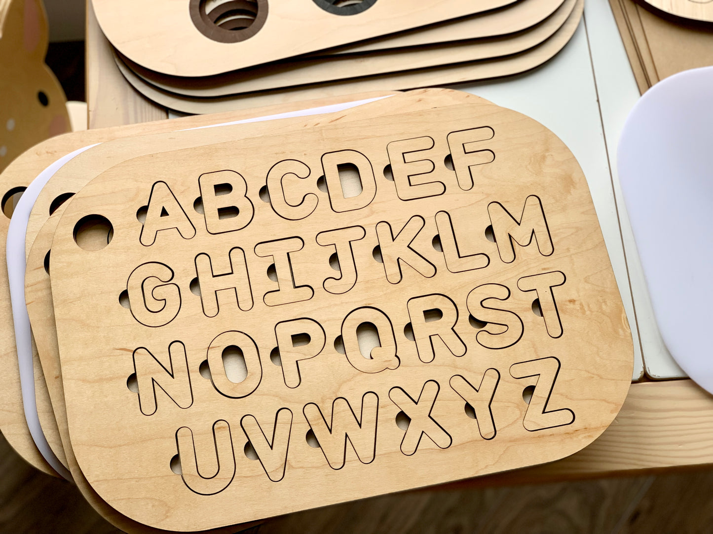 Uppercase Alphabet Puzzle Flisat Table Top Insert