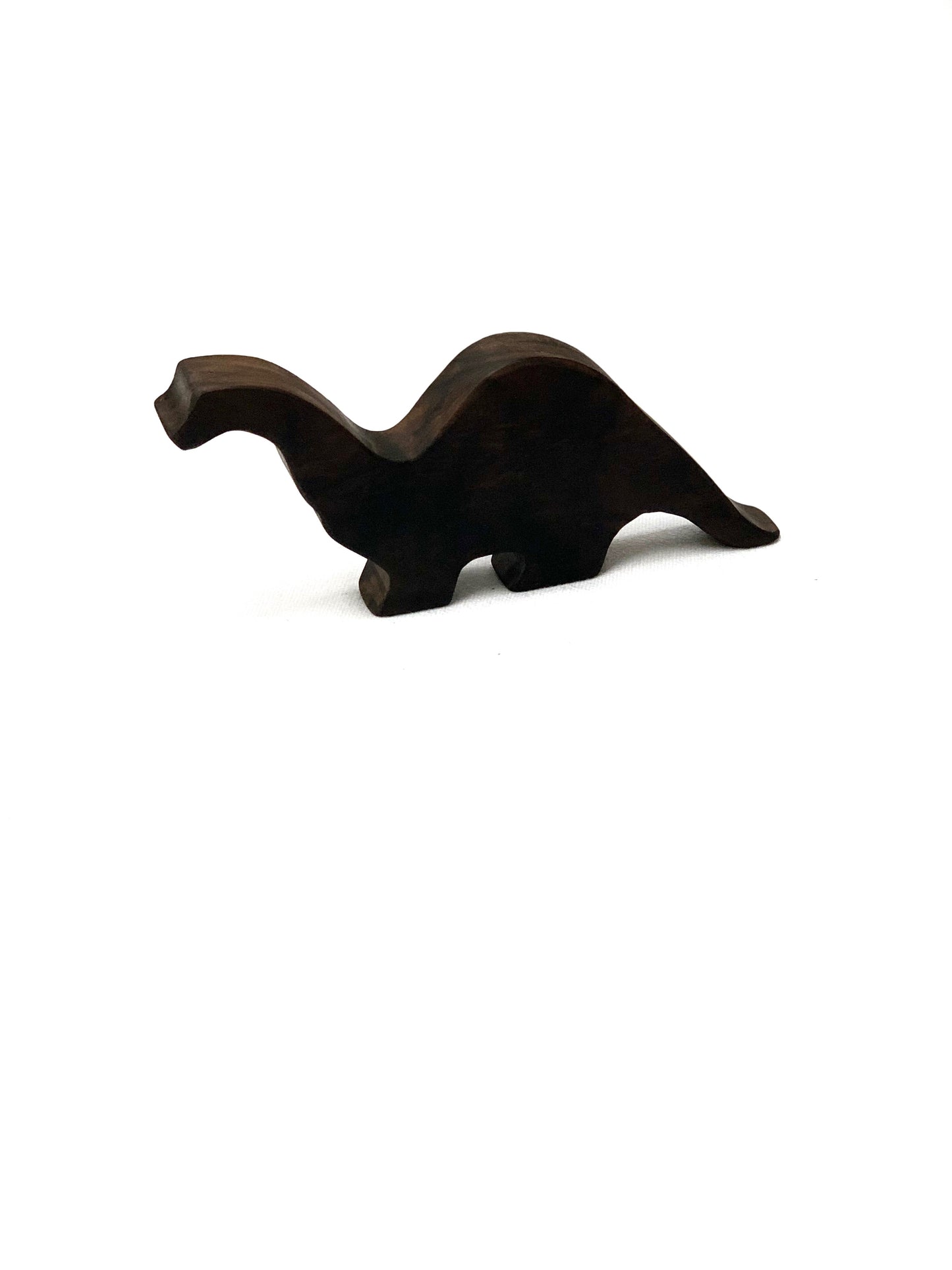 Long Neck Brachiosaurus Wood Toy Figurine