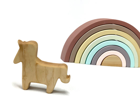 Unicorn Wood Toy Figurine