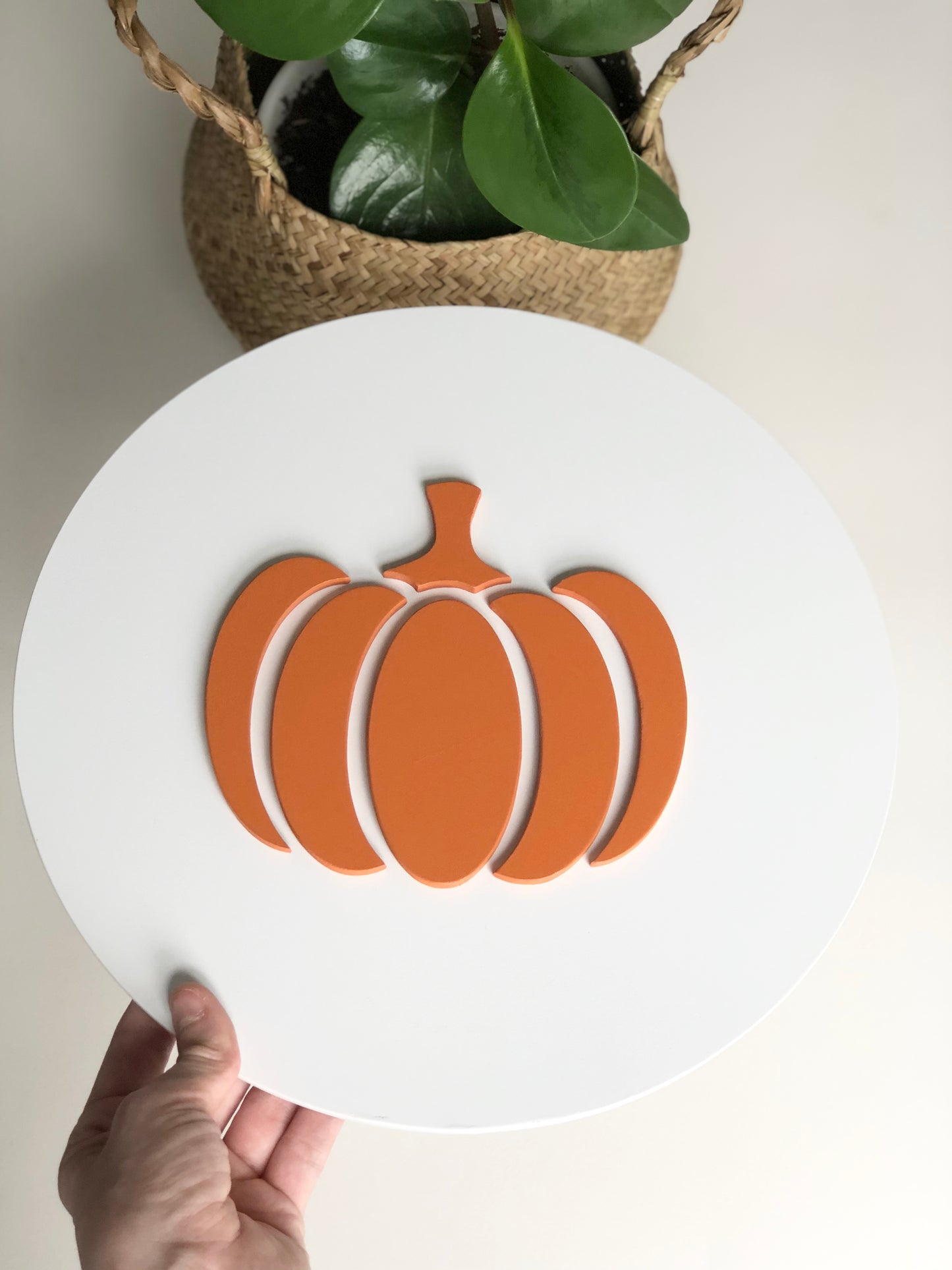 3D Pumpkin Sign