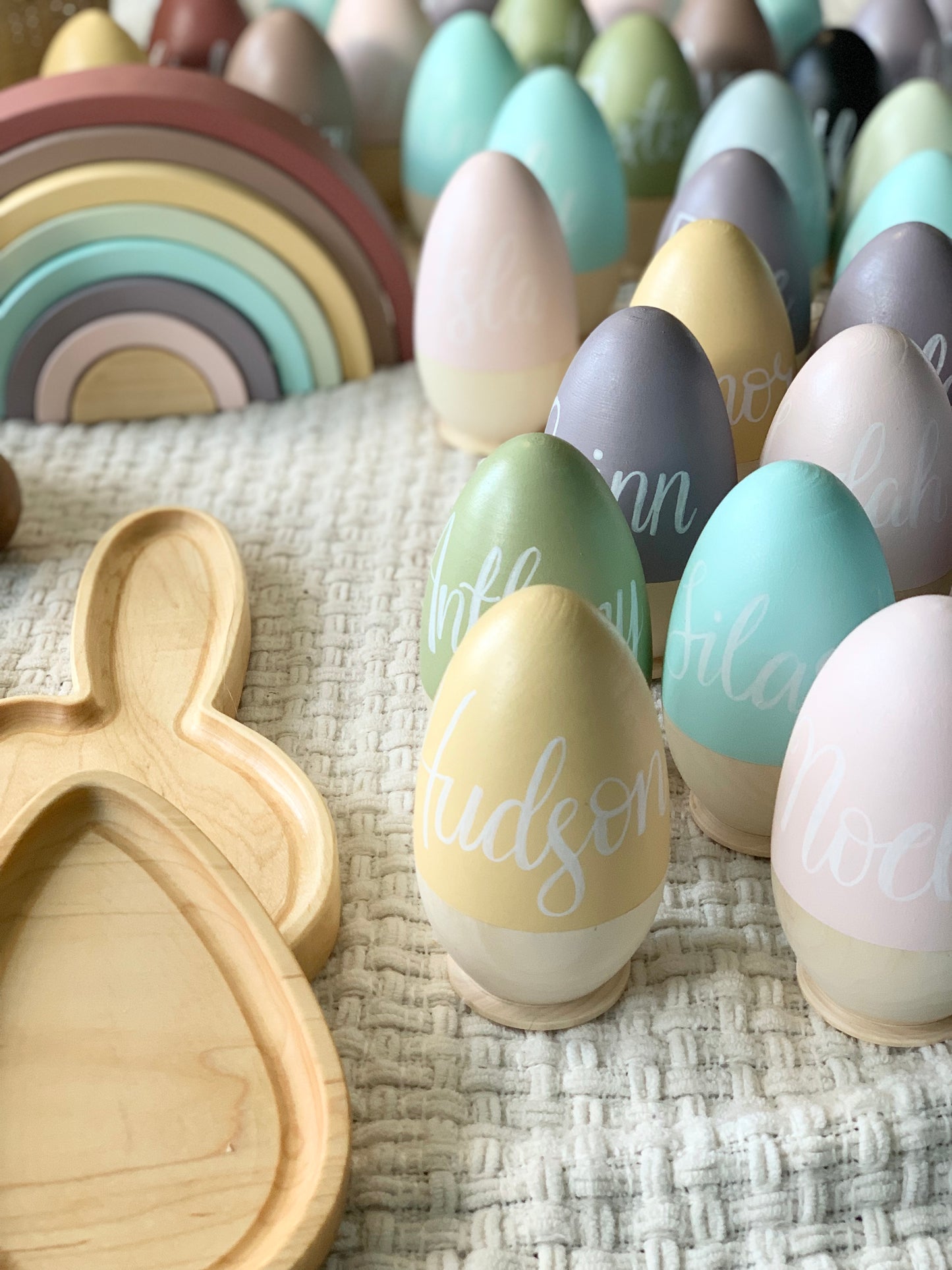 Personalized Hollow Wooden Easter Egg