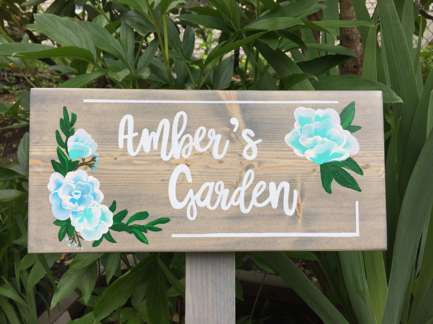 Large Personalized Garden Sign