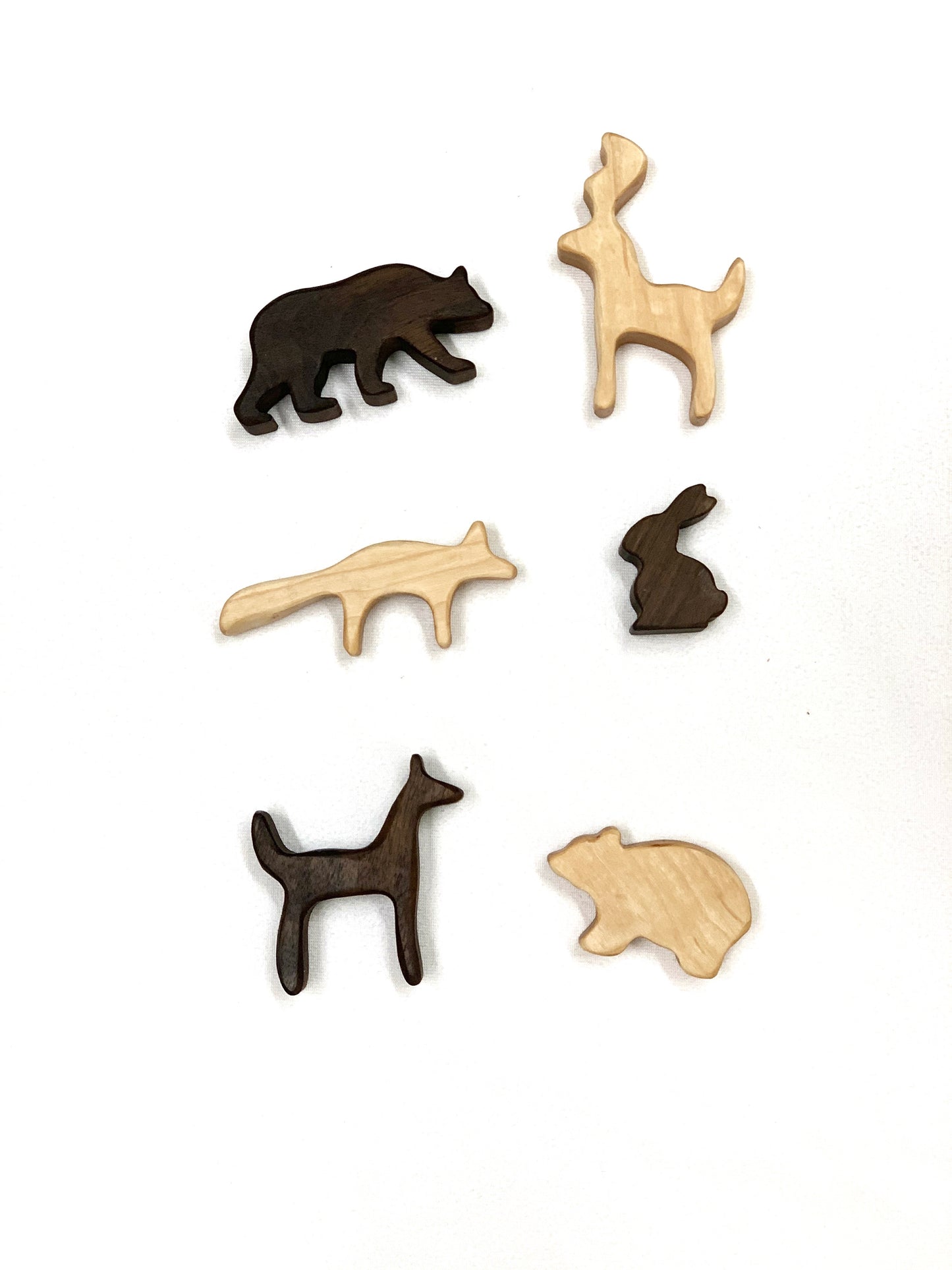 Doe Woodland Deer Animal Wood Toy Figurines