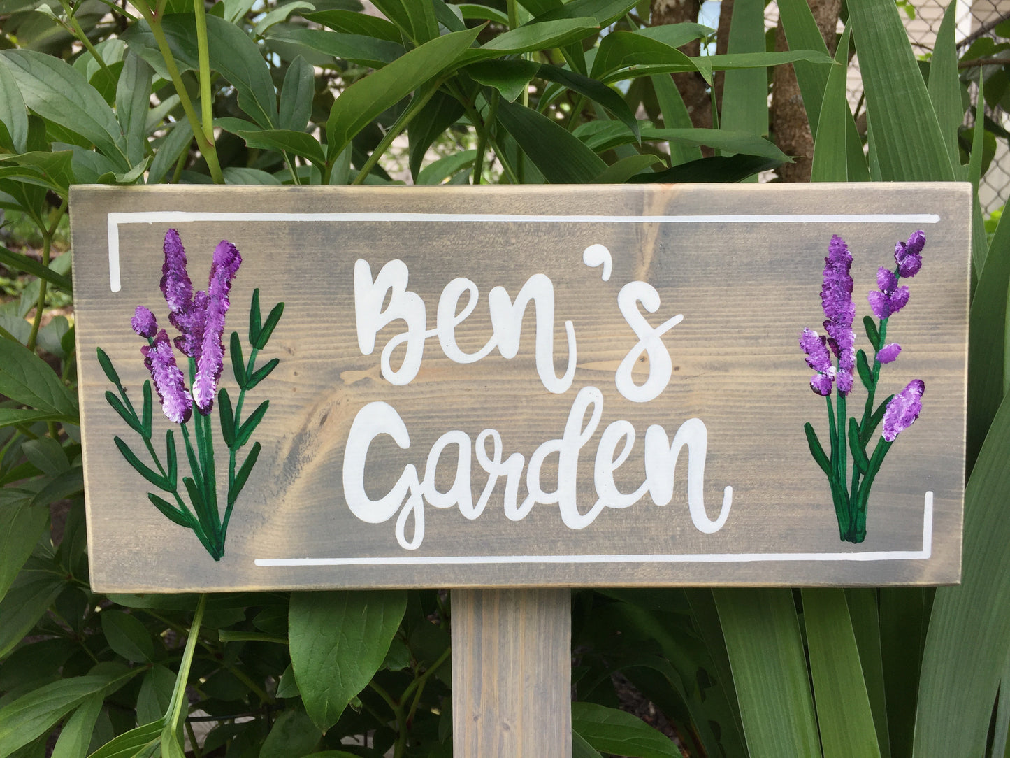 Large Custom Garden Sign