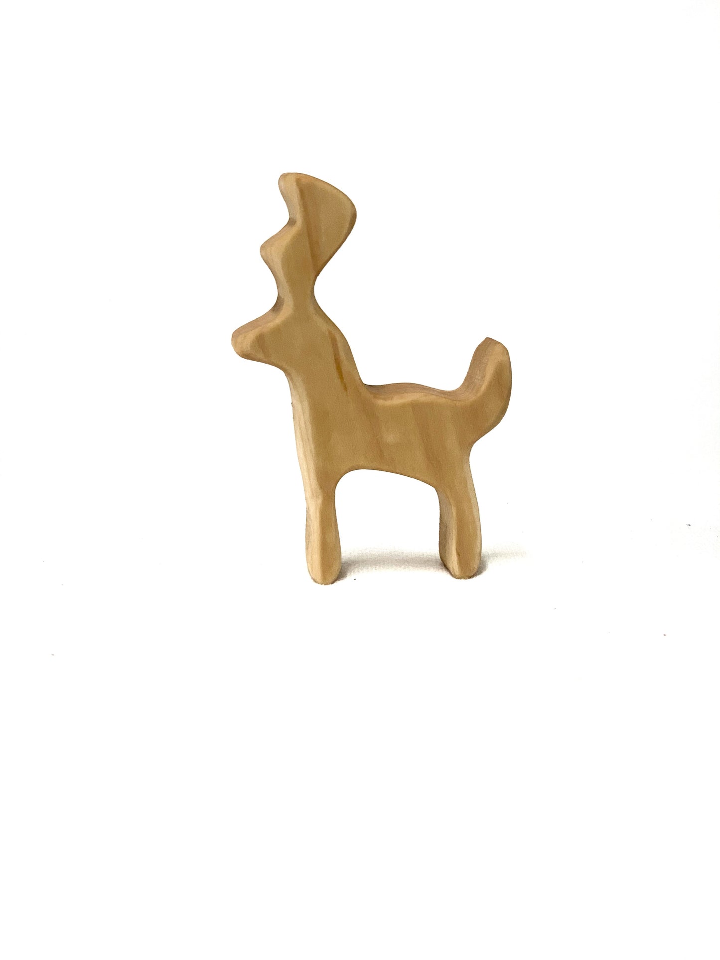 Buck Woodland Deer Animal Wood Toy Figurines